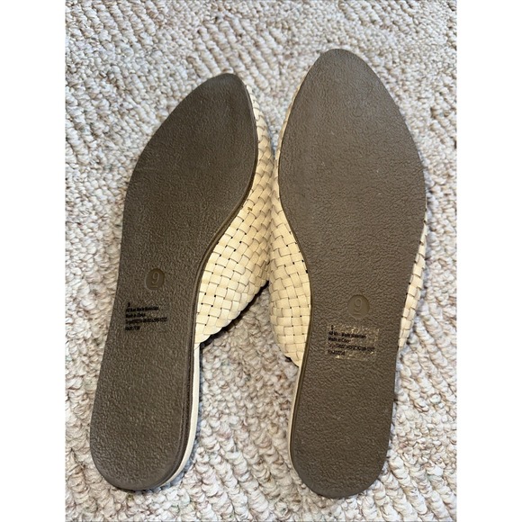 Womens Universal Thread Woven Mule Shoes Beige Slip On Pointed Toe Size 9 NWOT - Picture 4 of 4